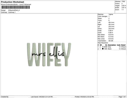 Wifey mrs Ellis