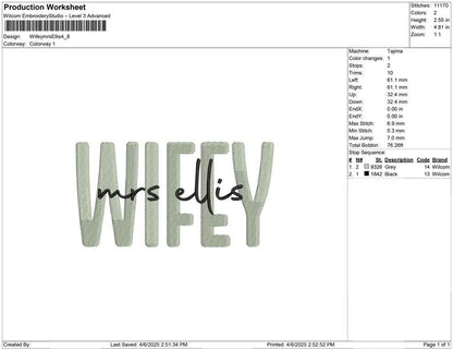 Wifey mrs Ellis