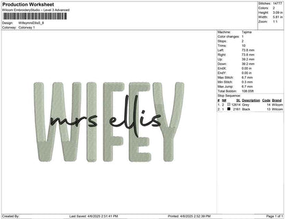 Wifey mrs Ellis