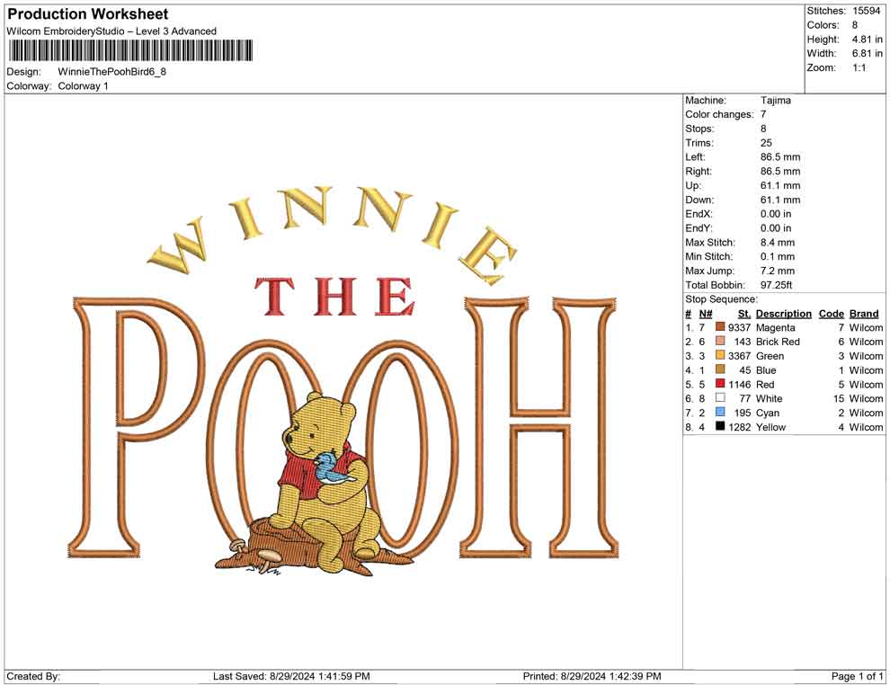 Winnie The Pooh Bird