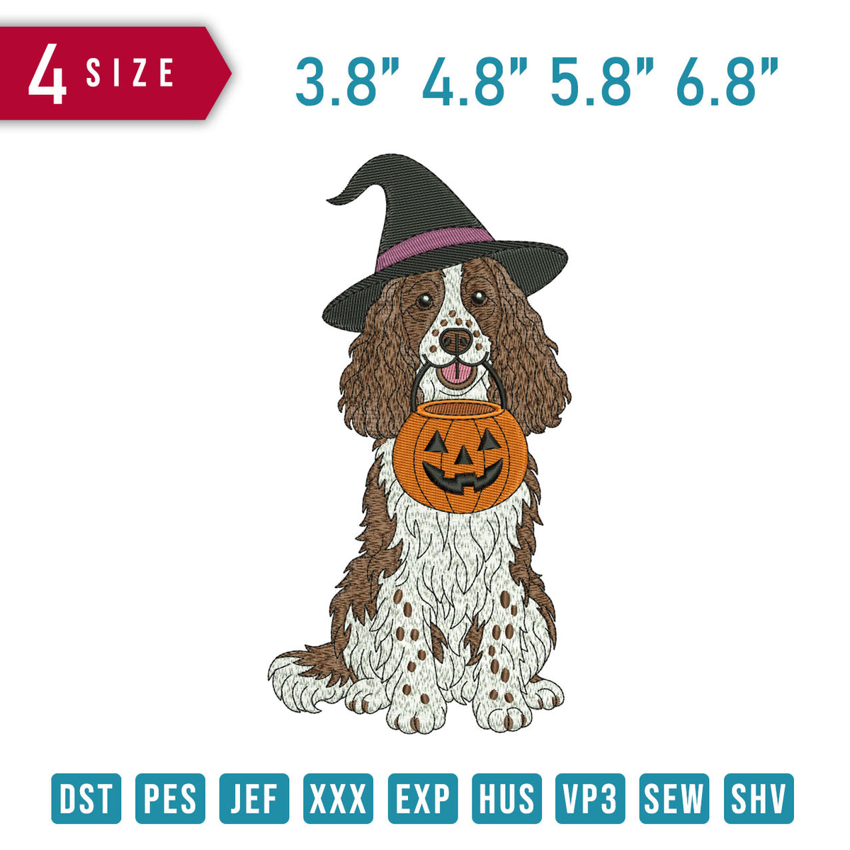 Witch Dog Pumpkin