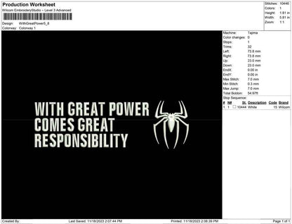 With Great Power