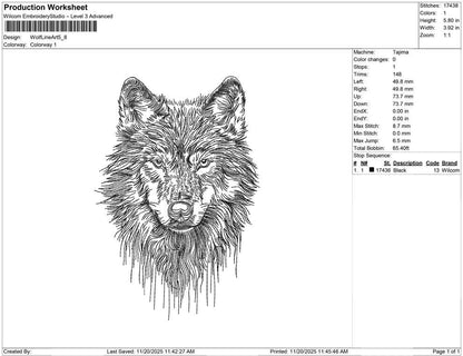 Wolf Line Art