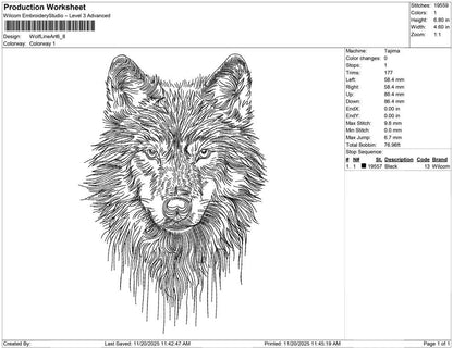 Wolf Line Art