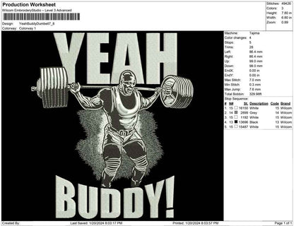 yeah buddy Dumbbell
