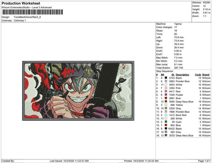 Yuno Black Clover Rec