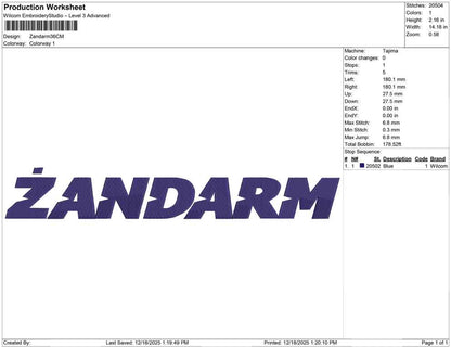 Zandarm