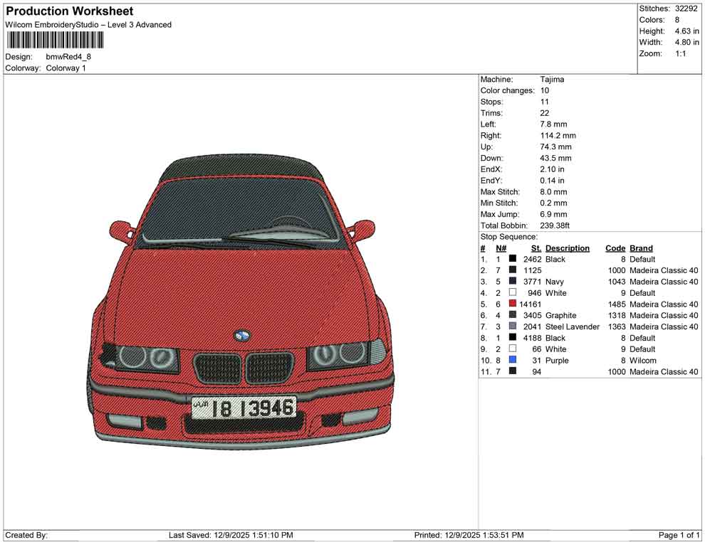BMW red