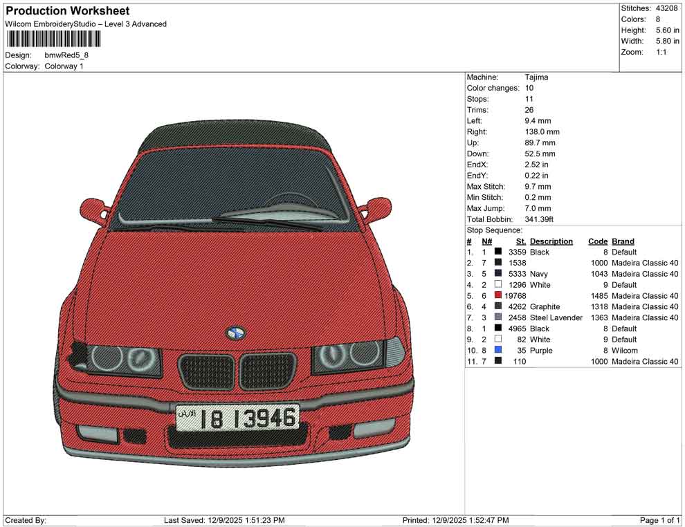 BMW red