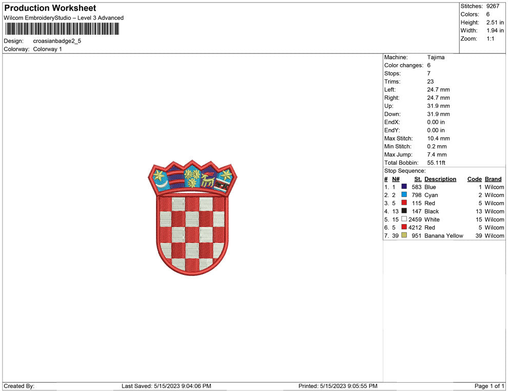 Croasian Badge