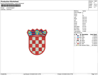 Croasian Badge