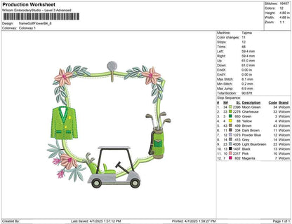 frame Golf Flower B