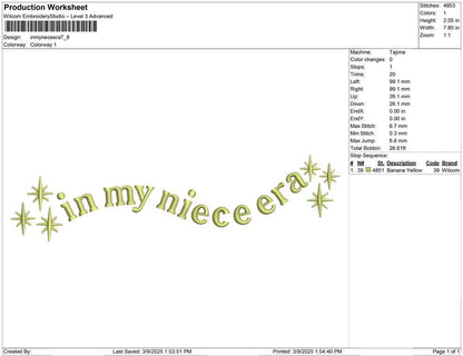 in my nece era