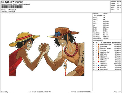 Luffy x D ace
