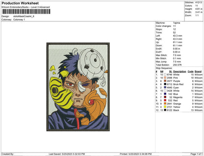 Obito mask Crash
