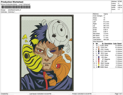 Obito mask Crash