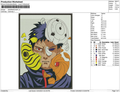 Obito mask Crash