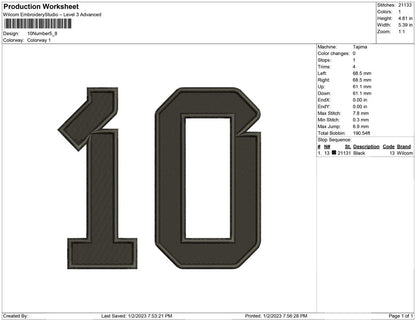 10 Number