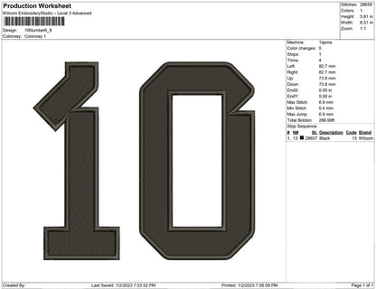 10 Number
