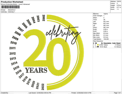 20 years