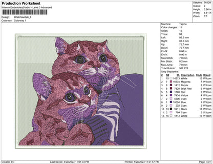 2 Cat violette