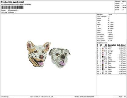 2Dogs head