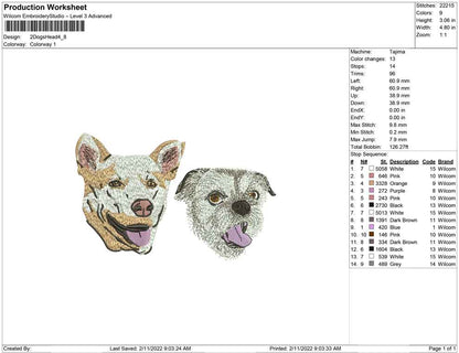 2Dogs head