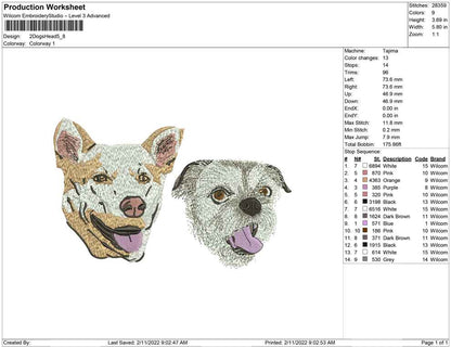 2Dogs head