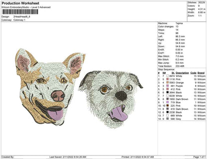 2Dogs head