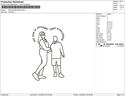 2Person Memories Line art
