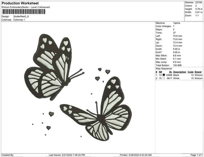 2 butterflies