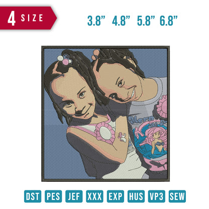 2 girls