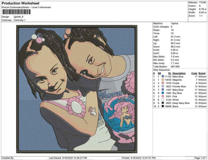 2 girls