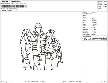 3 Person LineArt
