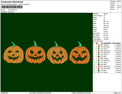 4 Pumpkins