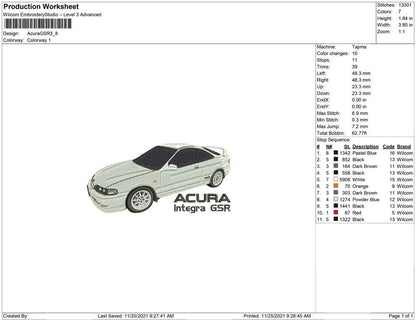 Acura Integra GSR Car