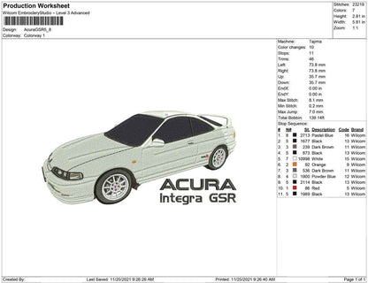 Acura Integra GSR Car