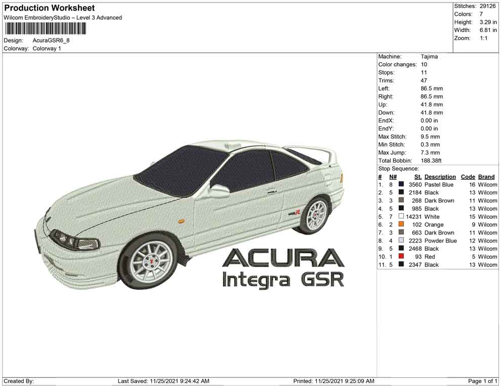 Acura Integra GSR Car