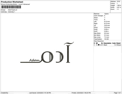 Adam Typo