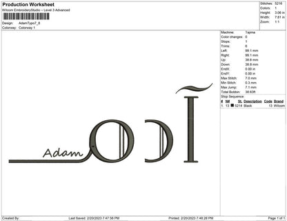 Adam Typo