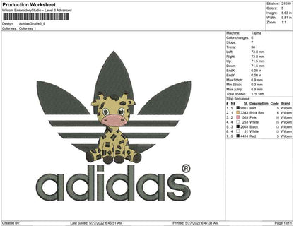 Adidas Giraffe