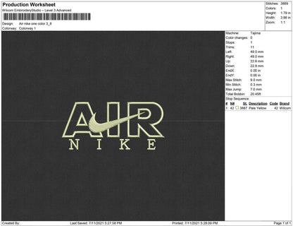 Air Nike One color