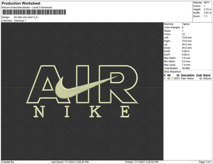 Air Nike One color