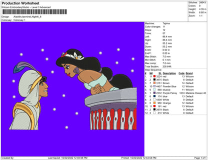 Aladdin Jasmine night
