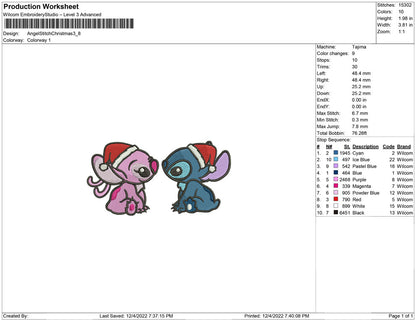 Angel and Stitch Christmas