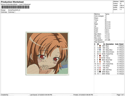Anime Face Girl
