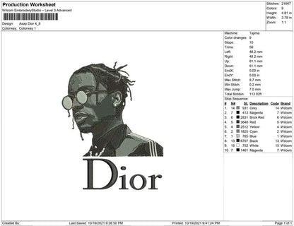 Asap Rocky Dior