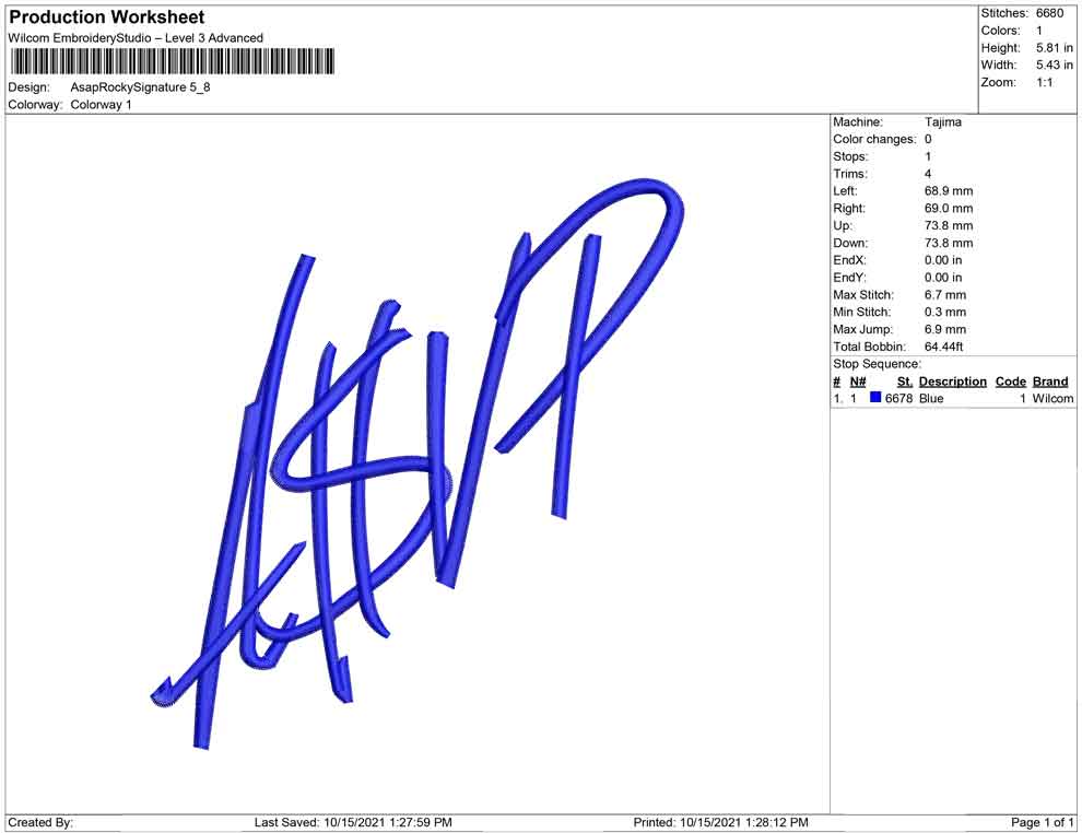 Asap Rocky Signature