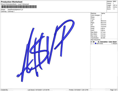 Asap Rocky Signature