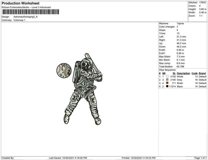 Astronaut Swinging
